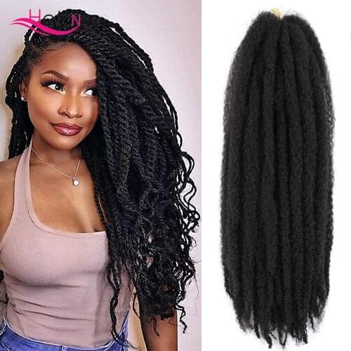 Hair Nest Marley Hair Afro Kinky Curly Crochet Marley Braids Long Marley Twist Braiding Hair Ombre Hair Extensions for Women