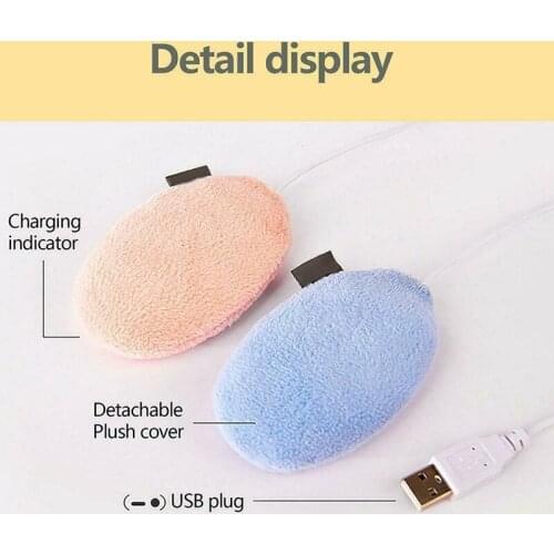 Hand Warmers USB Plug and Play Electric Heat Hands Warmer with/without Plush Cover @LS
