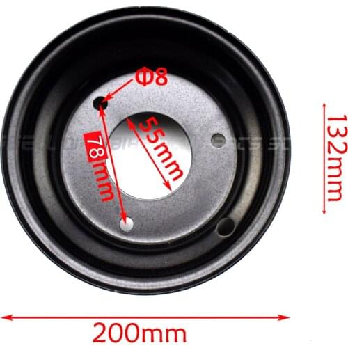 7" ATV Rim Wheel 3 Bolt for 16x8-7 Tire Tyre Mini Go-kart Quad Bike ATV Chinese Taotao Roketa Sunl 110cc 125cc