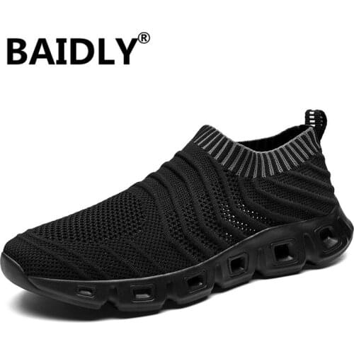 Sneakers Men Shoes Breathable Comfortable Trainers Walking Sock Shoes Male Fashion Footwear Men Casual Shoes Big Size 39-48