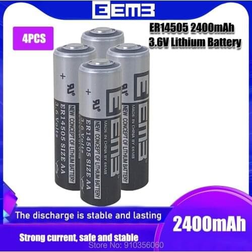 4pcs EEMB ER14505 ER14505H AA 3.6V 2400mAh energy lithium battery smart meter battery