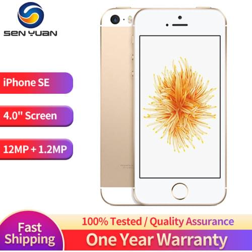 Original Unlocked iPhone SE A1662 A1723 4.0" Used Dual-Core 2GB RAM 16GB/32GB/64GB/128GB ROM Touch ID Fingerprint Mobile Phone