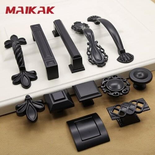 American Style Piano Black Hardware Cabinet Knob Cabinet Handle European Style Garden Cabinet Handle Cabinet Knob Door Pull