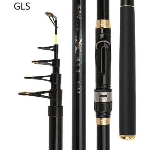 High Carbon Portable Telescopic Fishing Rod 2.1M 2.4M 2.7M 3.0M 3.6M saltwater freshwater Carp spinning rod de pesca