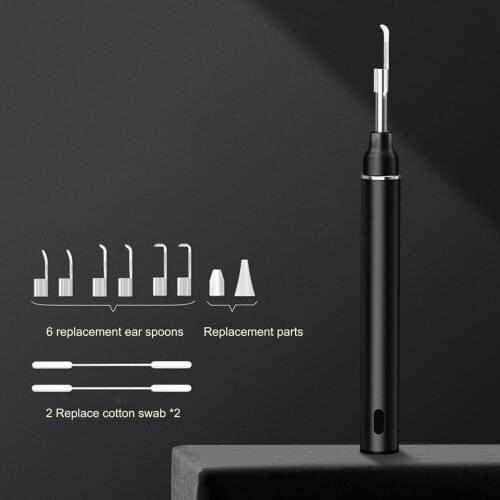 Ear Cleaner WiFi Visual Earpick Ear Wax Removal Tool Clear View Ear Camera with Wax Remover Ear Endoscope LED Lights Ear Spoon