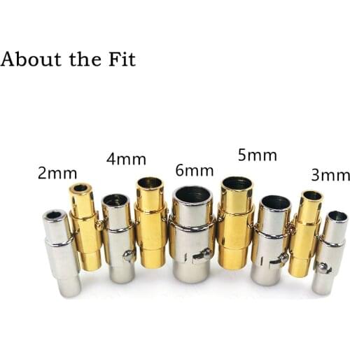 About the Fit 316L Stainless Steel Clasp 2-6mm Necklace Bracelet Findings For Jewelry Making Hooks High Quality Buckle Connector