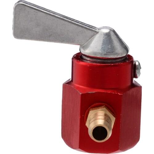 1PC Motorcycle Scooter ATV On-Off Petrol Fuel Tap Petcock Valve Red 6mm High Quality Moto Accessories