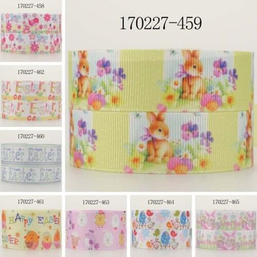 10yards -different sizes -easter day ribbon Grosgrain ribbon - Cartoon character pattern printed ribbon