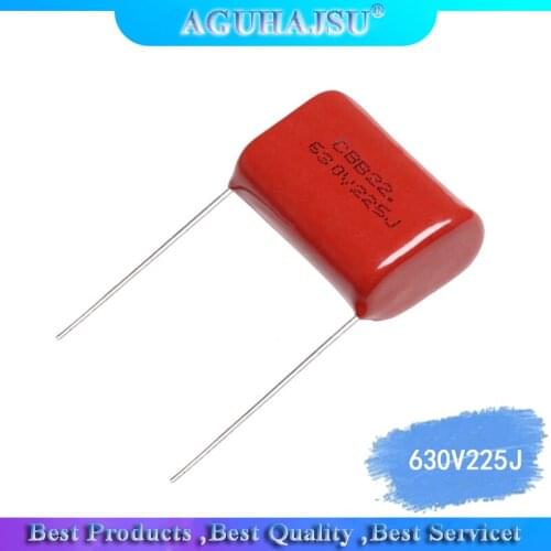 10PCS 630V225J Pitch 25MM 2.2UF 2200NF 225 630V CBB Polypropylene film capacitor