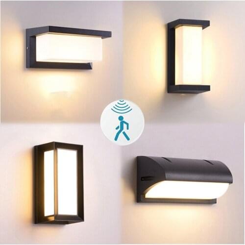 18/30W Retro Outdoor Waterproof Wall Lamp LED Sensor Door Head Light Balcony Courtyard Exterior Night Lights for Garden Decorate