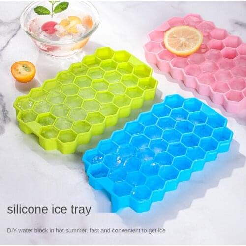 37 Cells Ice Cube Maker Silicones Ice Mould Honeycomb Ice Cube Tray Magnum Silicone Mold Forms Food Grade Mold for Whiskey Tool