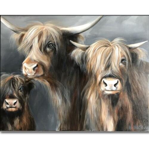 5d diy Diamond Painting Highland Cow full drill animal yak bull Diamond embroidery crystal sale diamond mosaic home decoration