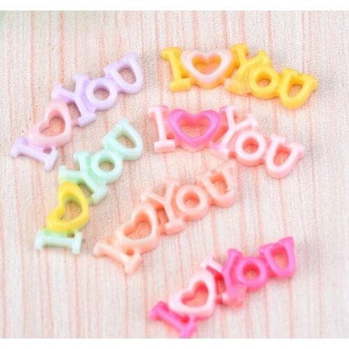 6pcs LOVE Figurine Miniature Decoration mini fairy garden cartoon animal statue resin craft Home Desktop Creative Gift TNB067