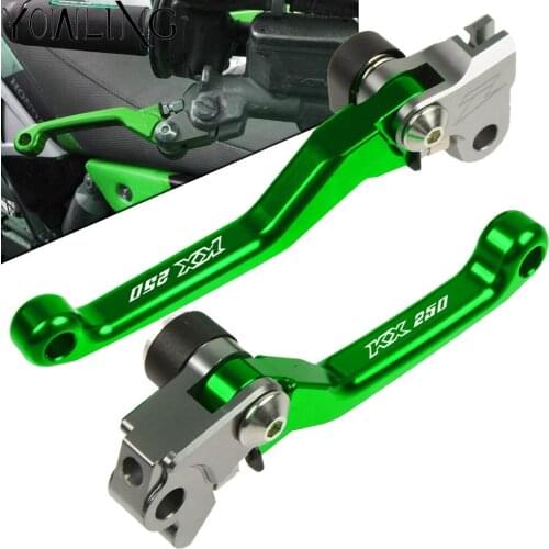 Motorbike Aluminum Folding Brake Clutch Lever For Kawasaki KX250 KX 250 2005 2006 2007 2008 Dirt Bike handle Levers Motocross