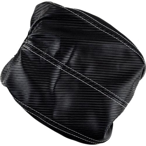 Car Artifical Leather Armrest Box Cover Center Console Lid Case Carbon Fiber Style Fit For Honda Accord 2008 2009 2010 2011 2012