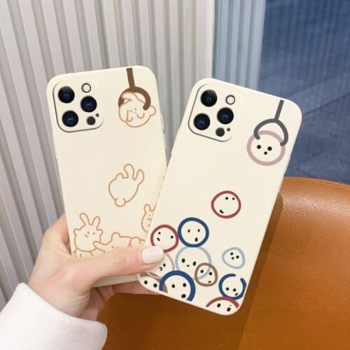 Pretty Doll Pattern Phone Case For iPhone 12 Pro Max 11 X XS XR XSMAX SE2020 8 8Plus 7 7Plus 6 6S Plus Liquid Silicone Cover