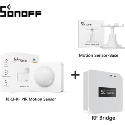 SONOFF PIR3-RF PIR Motion Sensor Smart Scenes Alert /Normal Mode Notification eWelink APP Work With SONOFF 433MHz RF Bridge