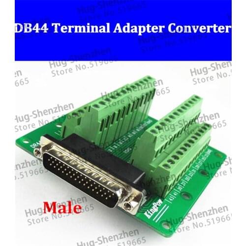 DB44 D-SUB DR-44 44 DR44 DB 44pin 44 PIN port Terminal block adapter converter PCB board Breakout 3 row-10pcs