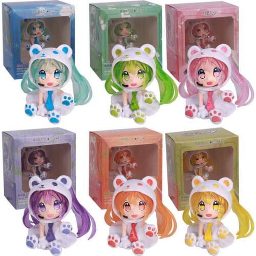Hatsune Miku Hand-made Kawaii Bear Hatsune Anime Doll Car Decoration Cute Creative Decoration Gift