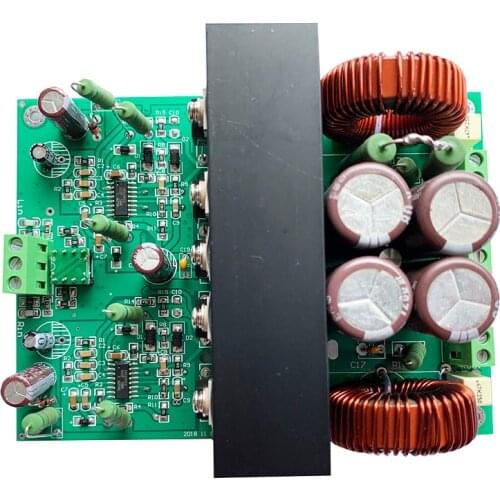 IRS2092 High Power 2×600W/4ohm 2×300W/8ohm Class D HiFi Stereo amplifier Board Assembled B7-007 dual DC Power Supply Voltage