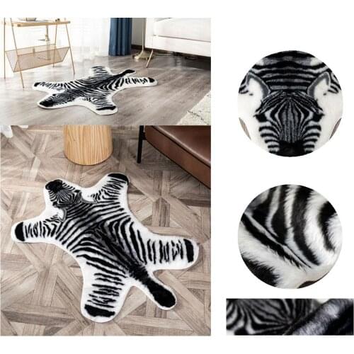 Imitation Animal Skin Carpet Non-Slip Heteromorphic Animal Area Rugs And Carpets For Home Living Room Decorate Bedroom Floor Mat