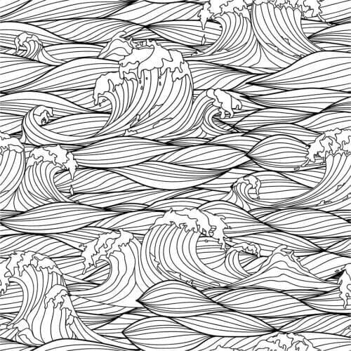 Cascading Waves Background Clear Stamps/Seal For DIY Scrapbooking Card Making Album Decorative Silicone Stamp Craft Size 14x14cm