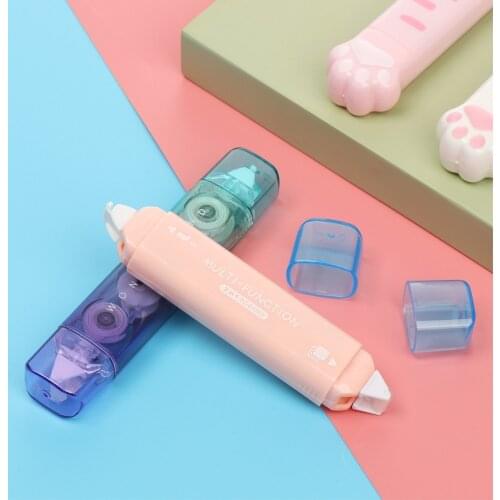 Creative Double Sided Adhesive Dot Stick Roller Glue Tape Dispenser Sticks Adhesive Cutter Scrapbooking Stationery Office Supply