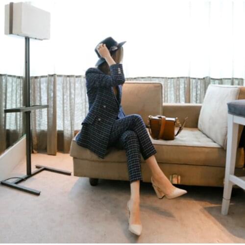 Женские элегантные брючные костюмы Longqibao China At AliExpress