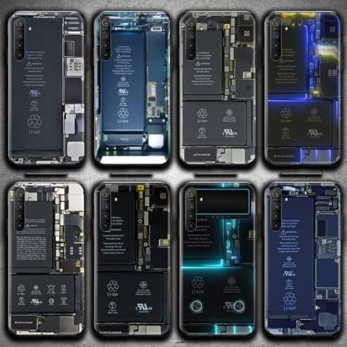 Motherboard Circuit Board Phone Case For OPPO Realme 6 Pro C3 5 Pro C2 RENO2-Z A11X XT