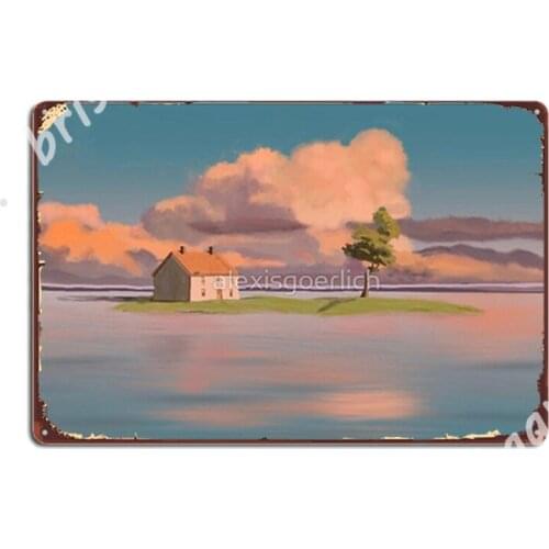 Spirited Away Scene Metal Signs Funny Cinema Kitchen Painting Décor Party Tin sign Posters