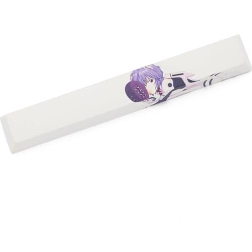 Novelty allover dye subbed Keycaps spacebar pbt custom mechanical keyboard EVA Ayanami Rei あやなみ レイ