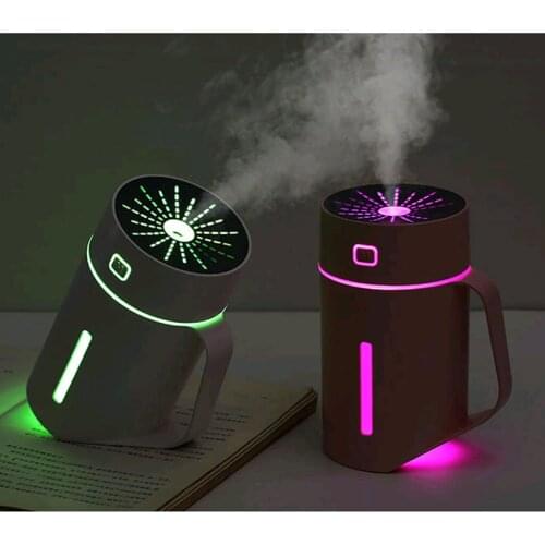 420ml Mini Car USB LED Air Humidifier Diffuser Essential Oil Mist Purifier