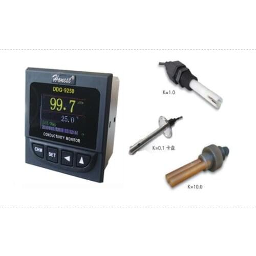 Shanghai chengci DDG-9250 type conductivity meter (color) on-line conductivity meter: host +1.0 electrode