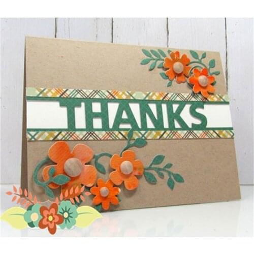 Thanks Words Metal Cutting Dies Stencils For Card Making Decorative Embossing Suit Paper Cards DIY Dies Scrapbooking New 2019