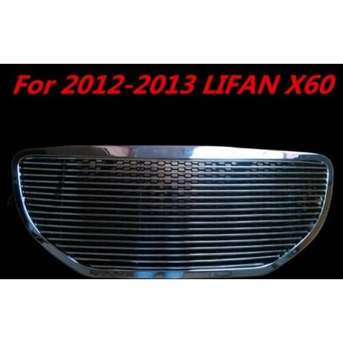 High quality stainless steel Front Grille Around Trim Racing Grills Trim For 2012-2013 LIFAN X60
