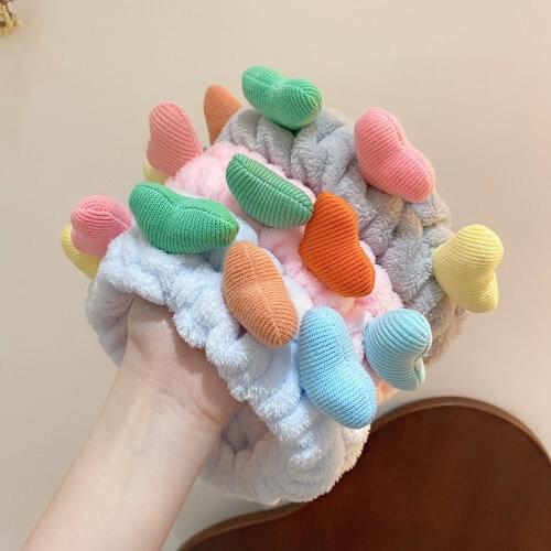 Korean Fashion Soft Coral Fleece Headbands for Women Wash Face Hairband Makeup Headwrap Turban Elastic Headband Hair Accessories