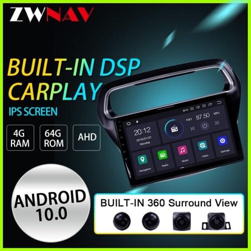 ZWNAV PX6 4G64G Android 10 Car multimedia navigation GPS DVD player For Ford Escort 2015-2018 years IPS screen Radio