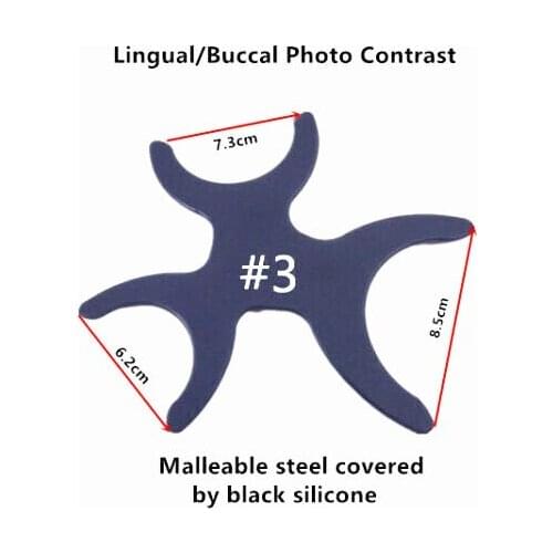1pcs Dental Photography Back Ground Flexible Silicone Black Board #3