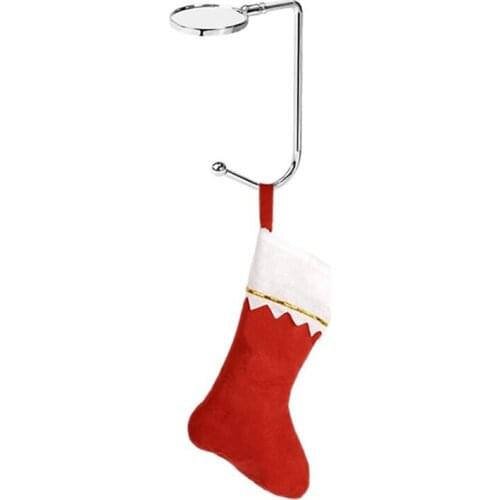 1 Pc Christmas Socks Hooks For The Bag Handbag Portable Bag Hook Bag Purse Holder Bag Round Hook At The Table