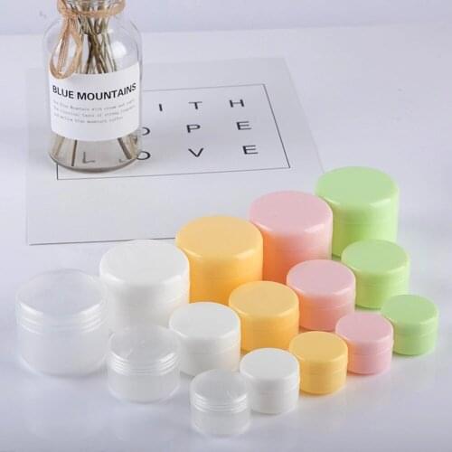 10/20/30/50/100/150g Plastic Empty Makeup Jar Pot Refillable Sample Bottles Travel Face Cream Lotion Cosmetic Container