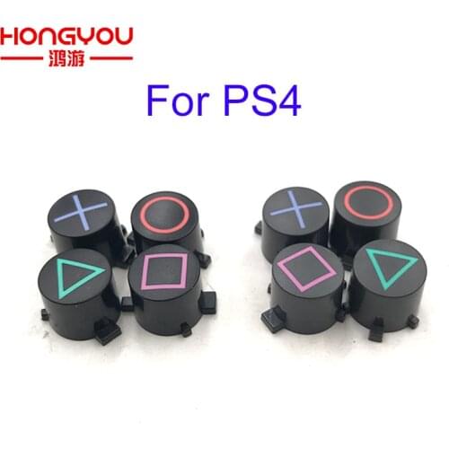 10sets Replacement for Sony Playstation Dualshock 4 3 DS4 PS3 PS4 Gamepad Controller Circle Square Triangle ABXY X Button