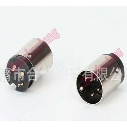 20PCS/Lot DIN4/DIN Male Jack/Plug Connector 4P 4Pin