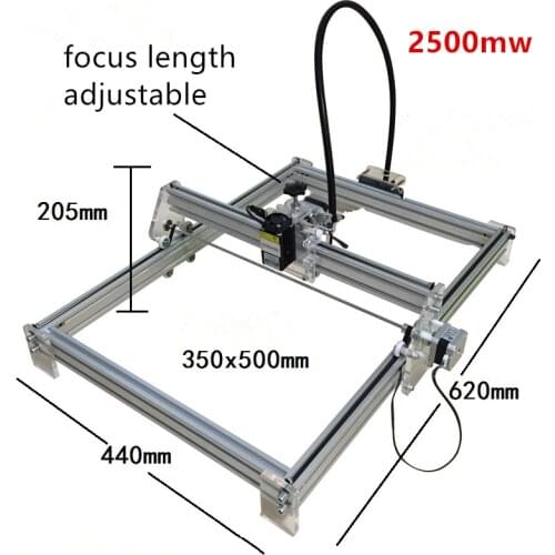 2500mw diy laser machine for teaching laser engraving machine,diy laser cutting machine,working area 35*50cm,marking machine