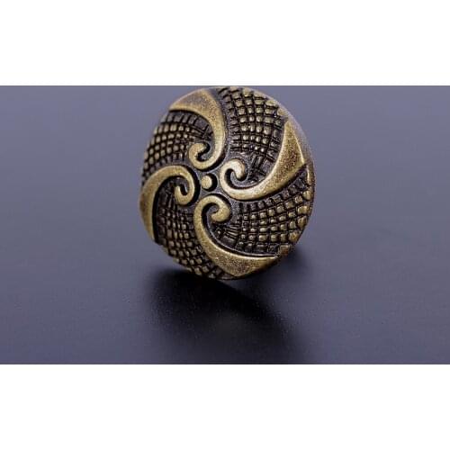 30X Brass Pattern Fasteners Rivet Studs Leathercraft Decor for Bracelets Bags Belts