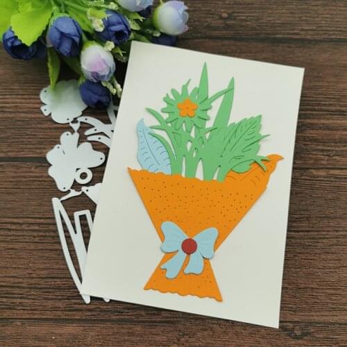 AOKEDIY Fresh flowers leaf decoration Metal Cutting Dies Craft Stamps die Cut Embossing Card Make Stencil Frame Art Cutte