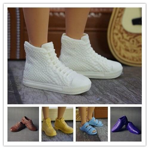 Free Shipping! 6 pairs fashion 1/6 doll shoes for barbie Ken
