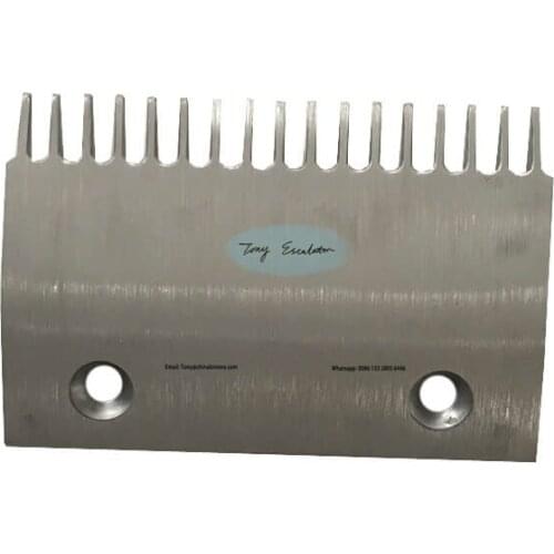 Escalator DSA20011559-M Comb ALuminium L142.8MM W91.6MM Hole Pitch 90MM Center 17Teeth