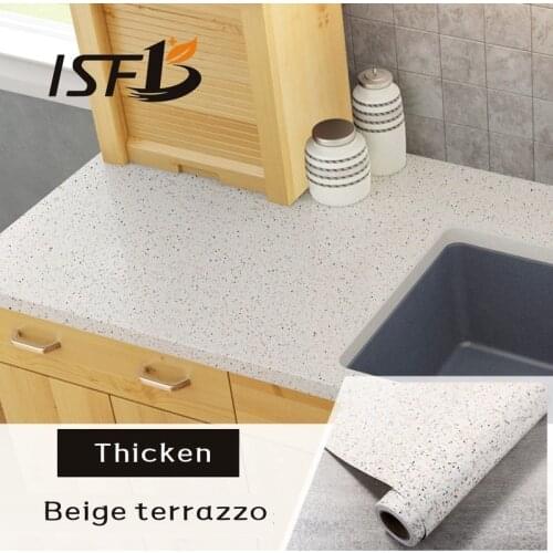 Kitchen Wallpaper Waterproof Oil Proof Imitation Granite Sticker Marble Sticker For Bathroom Tiles Room Decor Self Adhesive Film