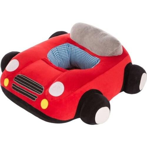Hot Baby Learn To Sit Chair Baby Learn To Sit Sofa Car Learn Seat Plush Toy Cartoon Car Fabric Safety Seat 4 Months-2 Years Old