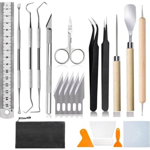 22PCS DIY Handicraft Craf Tool Set Vinyl Tool Engraving Tools For Beginners For Bonding, Paper Crafts, Lettering